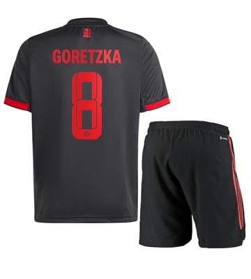 Bayern Munich Leon Goretzka #8 Tredjedraktsett Barn 2022-23 Kortermet (+ Korte bukser)